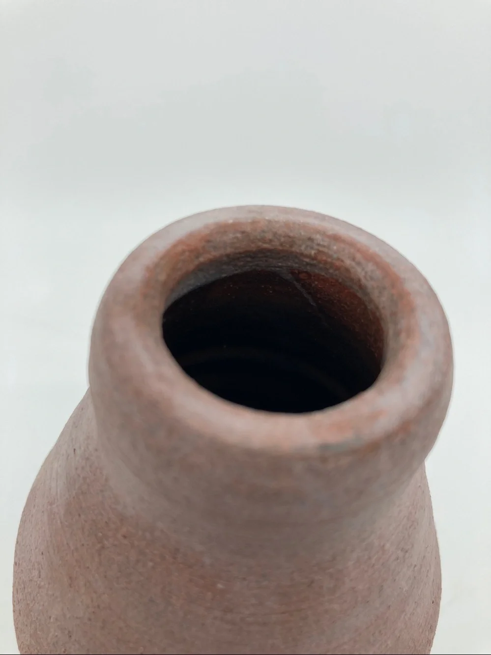 Sheldon Ceramics Terra Cotta Bottle Vase 6”